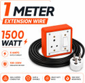 Extocord Heavy Duty Extension Board One Socket