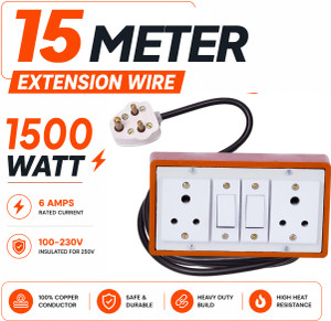 Extocord Heavy Duty Extension Board Two Socket