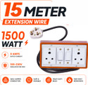 Extocord Heavy Duty Extension Board Two Socket