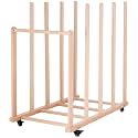 Extra Large Art Canvas Storage Rack, Art Drying Rack with Handle and Wheels