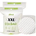 Extra Large Cotton Rounds, 3.15 inches Diameter,(120 Count),100% Pure Cotton Pads, Soft and Lint-Free for Makeup Removal and Face Cleansing