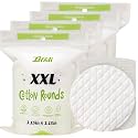 Extra Large Cotton Rounds, 3.15 inches Diameter,(240 Count),100% Pure Cotton Pads, Soft and Lint-Free for Makeup Removal and Face Cleansing