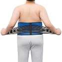 Extra Large Double Pull Lumbar Support Belt for Men and Women - Posture Corrector and Fitness Waist Trainer (S-6XL, XX-Large, Blue)