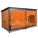 Extra Large Insulated Outdoor Dog House Weatherproof Chew-Proof Metal Frame