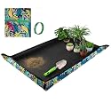 Extra Large Repotting Mat for Indoor Plant Transplanting and Mess Control 43.5"x 29.5" Thick Waterproof Potting Mat Succulent Gardening Mat Portable Foldable Potting Tray Unique Gifts for Plant Lovers