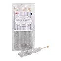 Extra Large Rock Candy Sticks: 12 Original Lollipop - Silver Rock Candy Sticks - Individually Wrapped - Espeez Crystal Rock Candy for Candy Buffet, Birthdays, Weddings, Receptions and Baby Shower