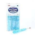 Extra Large Rock Candy Sticks: 12 Light Blue Cotton Candy Lollipop - Individually Wrapped - Espeez Rock Candy Sticks for Candy Buffet, Birthdays, Weddings, Receptions, Bridal and Baby Showers