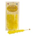 Extra Large Rock Candy Sticks: 12 Banana Lollipop - Yellow Rock on Sticks - Individually Wrapped - Espeez Rock on Sticks for Buffet, Birthdays, Weddings, Receptions and Baby Shower - Old Fashioned Espeez