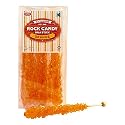 Extra Large Rock Candy Sticks: 12 Orange Rock Candy Sticks - Individually Wrapped for Party Favors, Candy Buffet, Showers, Receptions, Old Fashioned Espeez Bulk Candy on a Stick