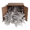 Extra Large Rock Candy Sticks: 144 Silver Rock Candy Sticks - Original Flavor - Individually Wrapped for Party Favors, Candy Buffet, Showers, Receptions, Old Fashioned Espeez Bulk Candy on a Stick