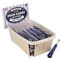 Extra Large Rock Candy Sticks: 18 Navy Blue Rock Candy Sticks - Blueberry - Individually Wrapped for Party Favors, Candy Buffet, Showers, Receptions, Old Fashioned Espeez Bulk Candy on a Stick