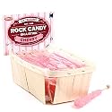 Extra Large Rock Candy Sticks: 24 Pink Cherry Lollipop - Individually Wrapped - Espeez Rock Candy Sticks for Candy Buffet, Birthdays, Weddings, Receptions and Baby Shower