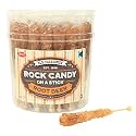 Extra Large Rock Candy Sticks: 36 Root Beer Lollipop - Brown Crystal Rock Candy - Individually Wrapped - Espeez Candy for Candy Buffet, Birthdays, Weddings, Receptions, Bridal and Baby Shower