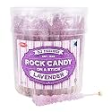 Extra Large Rock Candy Sticks: 36 Tutti-Frutti Lollipop - Lavender Crystal Rock Candy Sticks - Individually Wrapped - Party Favors for Candy Buffet, Birthdays, Weddings, Receptions and Baby Shower