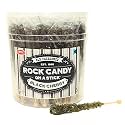 Extra Large Rock Candy Sticks: 36 Black Cherry Lollipop - Individually Wrapped Black Crystal Rock Candy Sticks - Espeez Candy for Candy Buffet, Birthdays, Weddings, Receptions, Bridal and Baby Shower