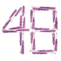 Extra Large Rock Candy Sticks: 48 Lavender Rock Candy Sticks - Tutti-Frutti - Individually Wrapped for Party Favors, Candy Buffet, Showers, Receptions, Old Fashioned Espeez Bulk Candy on a Stick