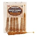 Extra Large Rock Candy Sticks: 6 Root Beer Lollipop - Brown Rock Candy Sticks - Individually Wrapped - Espeez Rock Candy Sticks for Candy Buffet, Birthdays, Weddings, Receptions and Baby Shower