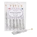 Extra Large Rock Candy Sticks: 6 Original Lollipop - Silver Rock Candy Sticks - Individually Wrapped - Espeez Rock Candy Sticks for Candy Buffet, Birthdays, Weddings, Receptions and Baby Shower
