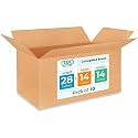 Extra Large Shipping &amp; Moving Boxes 28x14x14 inches (10-Pack) - Extra Strength 200 lb vs Regular - Corrugated Durable Packing Boxes - Large Moving Box - Cardboard Box for Moving by IDL Packaging