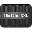 Extra Large Silicone Trivets for Hot Pots and Pans 16x12 Inch, Heat Resistant Hot Pads for Countertops, Hot Dishes, Pot Holders for Kitchen, 1 Piece, Black