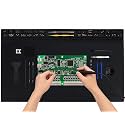 Extra Large Soldering Mat 932°F Heat Resistant Silicone Solder Mat 27.6''x15.7'' Non-Slip Large Repair Workbench Pad for Electronics Phone Watch Computer Laptop Repair BGA Soldering Iron (Black)