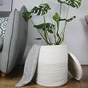 Extra Large Storage Basket With Lid Cotton