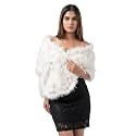Extra Large Women's Faux Fur Collar for Winter Coat