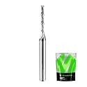 Extra Long 1/8 Router Bit 1/4 Shank, Spiral Upcut Router Bits 1/4 Inch Shank 1/8 Inch Cutting Dia. 1 CL. 3'' OVL. Carbide CNC Router Bit, Ideal for Wood Inlay, Plunge Plastic