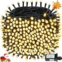 Extra-Long 165Ft 500LED Christmas String Lights Outdoor Indoor, Warm White