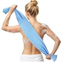 Extra Long Exfoliating Washcloth, Japanese Shower Towel, Deep Blue (Deep)