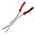 Extra Long Nose Hose Grip Pliers 13" Spark Plug Pliers Long Reach XL Pivot Ring Nose Plier Hose Removal Plier with Serrated Jaw Spark Plug Boot Puller for Hard to Reach Narrow Spaces,Small
