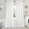 Extra Long White Curtain 108 inches Long