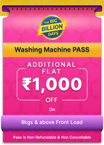 extra rs 1000 off on front load washing machines above 8 kgs for the first 5 days of big billion days sale