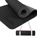 Extra Thick 10mm Yoga Mat, 72" x 24", Non-Slip with Carry Strap