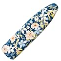 Extra Thick Ironing Board Cover and Pad, 15x54 Ironing Board Cover, Resist Scorching and Staining,Elastic Edges,Orange Flower Blue Watercolor