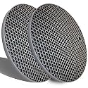 Extra Thick Silicone Trivets Heat Resistant Pot Holder and Oven Mitts,Trivets for Hot Dishes,Nonslip Insulation Honeycomb Rubber Hot Pads for Countertop,Multi-Purpose Mats,2 Pack Silicone (Gray)