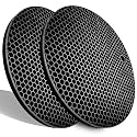 Extra Thick Silicone Trivets Heat Resistant Pot Holder and Oven Mitts,Trivets for Hot Dishes,Nonslip Insulation Honeycomb Rubber Hot Pads for Countertop,Multi-Purpose &amp; Flexible Mats,2 Pack Black