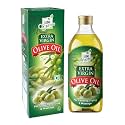 LAXMI ORGANIC Extra Virgin Olive Oil 1L | Cold Pressed Jaitun Ka Tel | 100 Percent Pure Edible Oil for Cooking and Salad Dressing | Suitable for Hair Skin Care and Baby Massage | Natural and Trans Fat Free