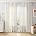 Extra Wide 100 Inch Linen Curtains for