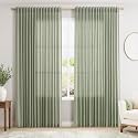 Extra Wide 100 Inch Linen Curtains for