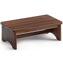 FANATU Extra Wide 26in Wooden Step Stool, Heavy Duty, Holds Up to 375 lbs