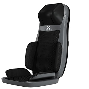 massage chair pad with heat 10 kneading nodes 3-speed vibration remote control back and neck massager black