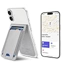 for Magsafe Wallet Works with Apple Find My, Leather Magnetic Phone Wallet