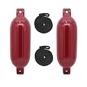 Extreme Max 3006.7619 BoatTector Inflatable Fender Value 2-Pack - 8.5" x 27", Cranberry