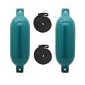 Extreme Max 3006.7608 BoatTector Inflatable Fender Value 2-Pack - 8.5" x 27", Teal