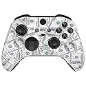 eXtremeRate The 100 Cash Money Faceplate Cover, Soft Touch Front Housing Shell Case Replacement Kit for Xbox One Elite Series 2, Xbox Elite 2 Core Controller Model 1797 - Accent Rings Included