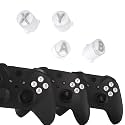 eXtremeRate ABXY Buttons for Xbox Elite Series 2, Elite Serie 1 Replacement Parts, Three-Tone Action Buttons for Xbox Series X/S, for Xbox One S/X Controller-Robot White & Clear & New Hope Gray