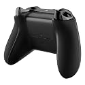 eXtremeRate Black Soft Touch Grip Back Panels, Comfortable Non-Slip Side Rails Handles, Game Improvement Replacement Parts for Xbox One X & S Controller (Model 1708) - Controller NOT Included