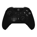 eXtremeRate Black Soft Touch Grip Faceplate Cover, Front Housing Shell Case Replacement Kit for Xbox One Elite Series 2, Xbox Elite 2 Core Controller Model 1797 - Controller NOT Included