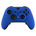 eXtremeRate Blue Soft Touch Grip Faceplate Cover, Front Housing Shell Case Replacement Kit for Xbox One Elite Series 2, Xbox Elite 2 Core Controller Model 1797 - Controller NOT Included
